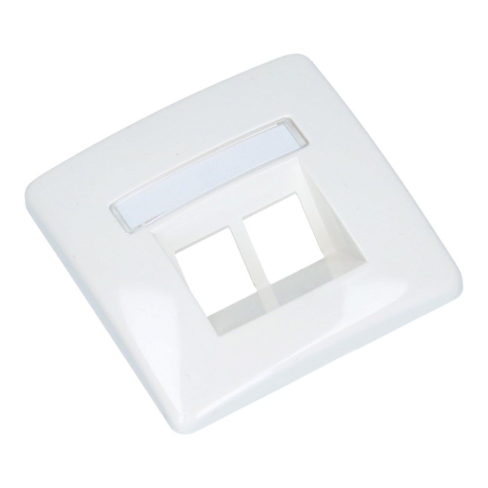 Centraalplaat LINEA 1013 datacontactdoos 2xRJ45