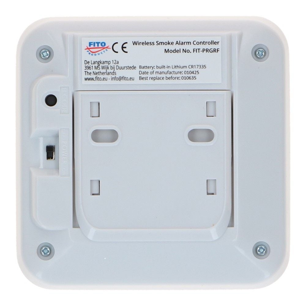 Control unit voor testen draadloze gekoppelde rookmelders lithium 10jaar 3V