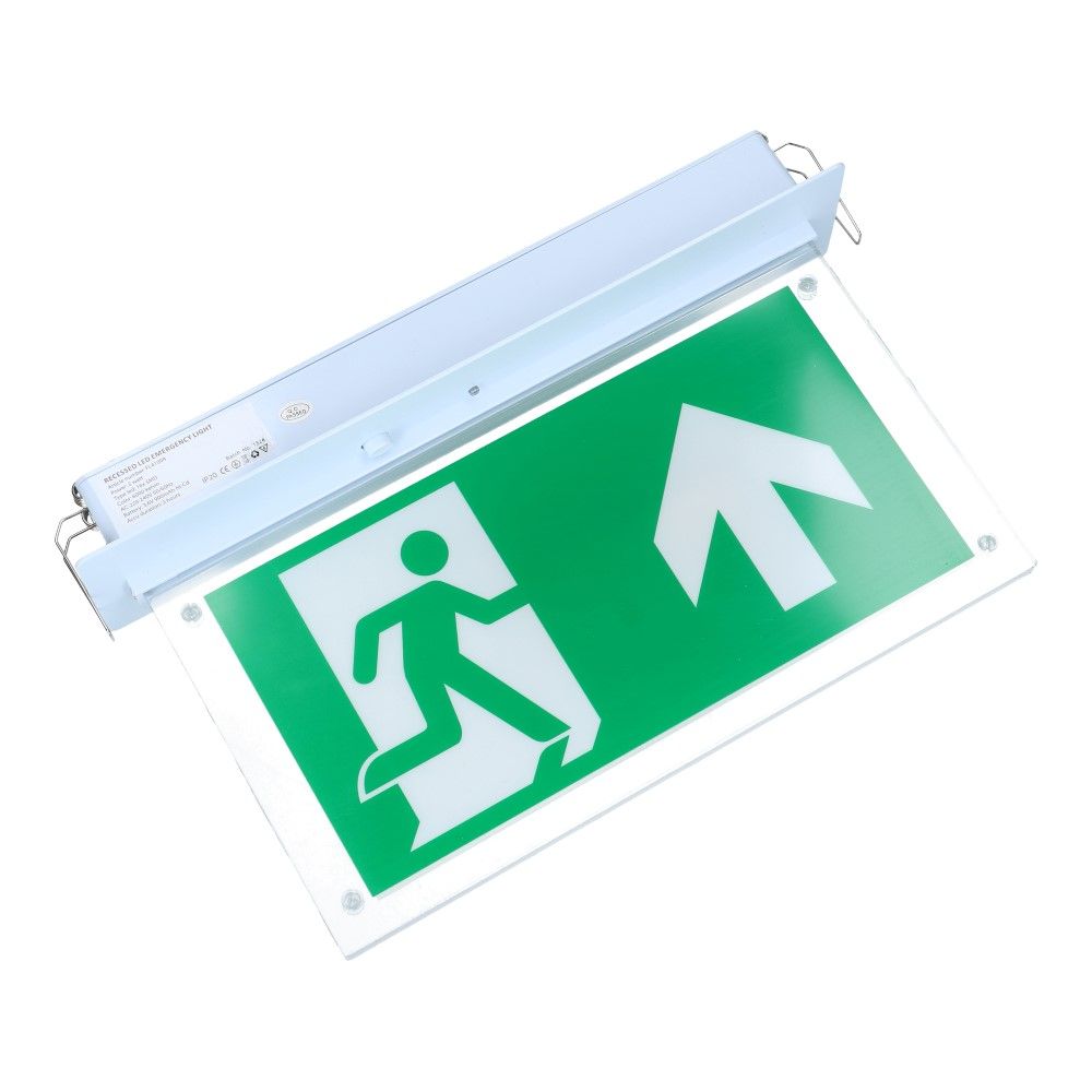 Noodverlichting inbouw IP20 LED met 3 pictogrammen