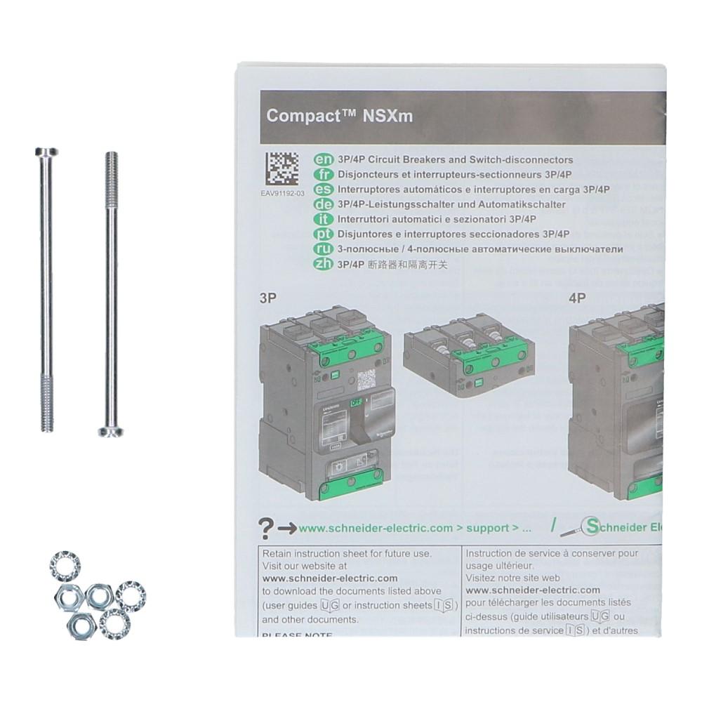 Installatieautomaat 3 polig + nul 40A TM-D 16kA Compact NSXm160E Everlink