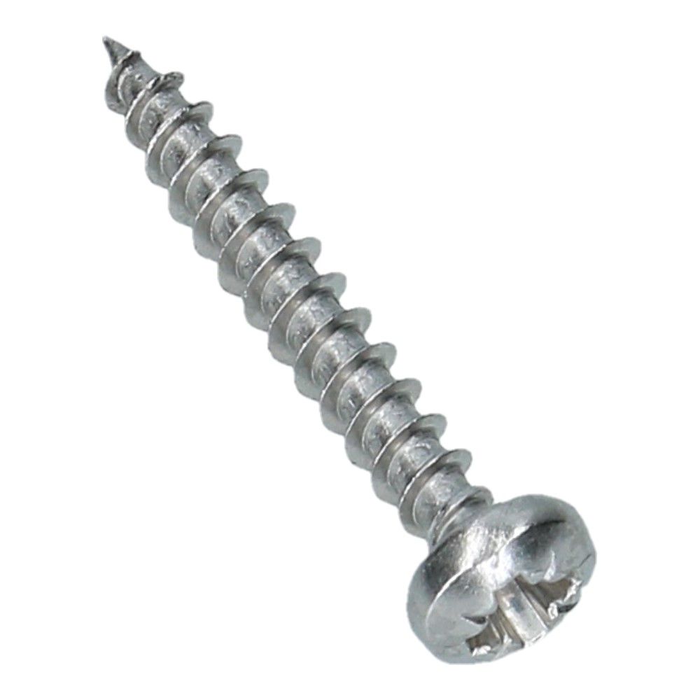 Spaanplaatschroef 3.5x25 bolkop RVS A2 PZ2 - 200 stuks
