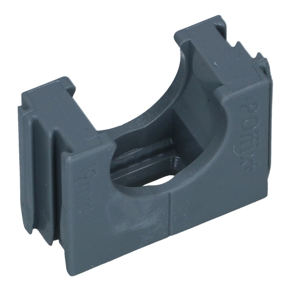 Klemblok grijs 19mm Polfix+ RAL7037 - 100 stuks