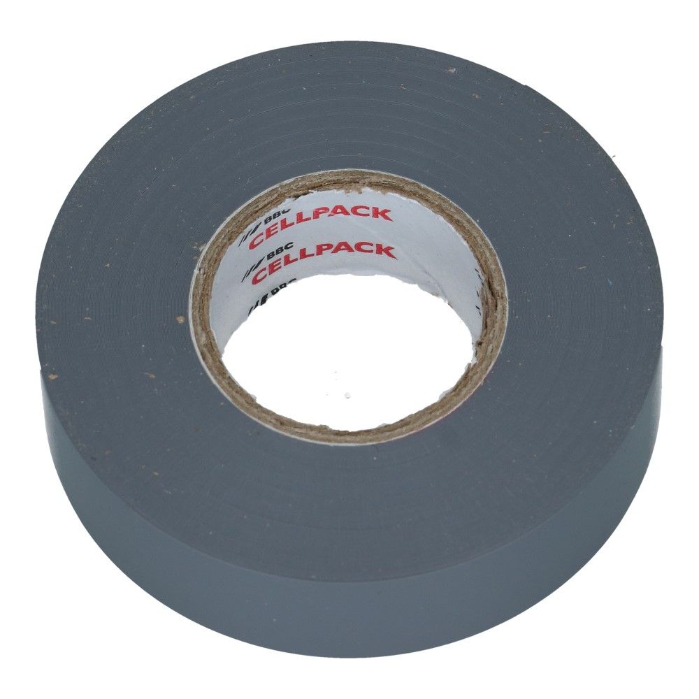 Extra sterk grijs PVC Isolatietape 19mm - 20 meter