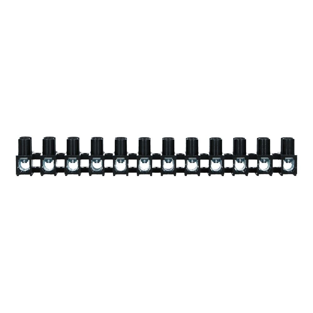 2.5-10mm² Kroonsteen 57A 500V 12 polig Zwart
