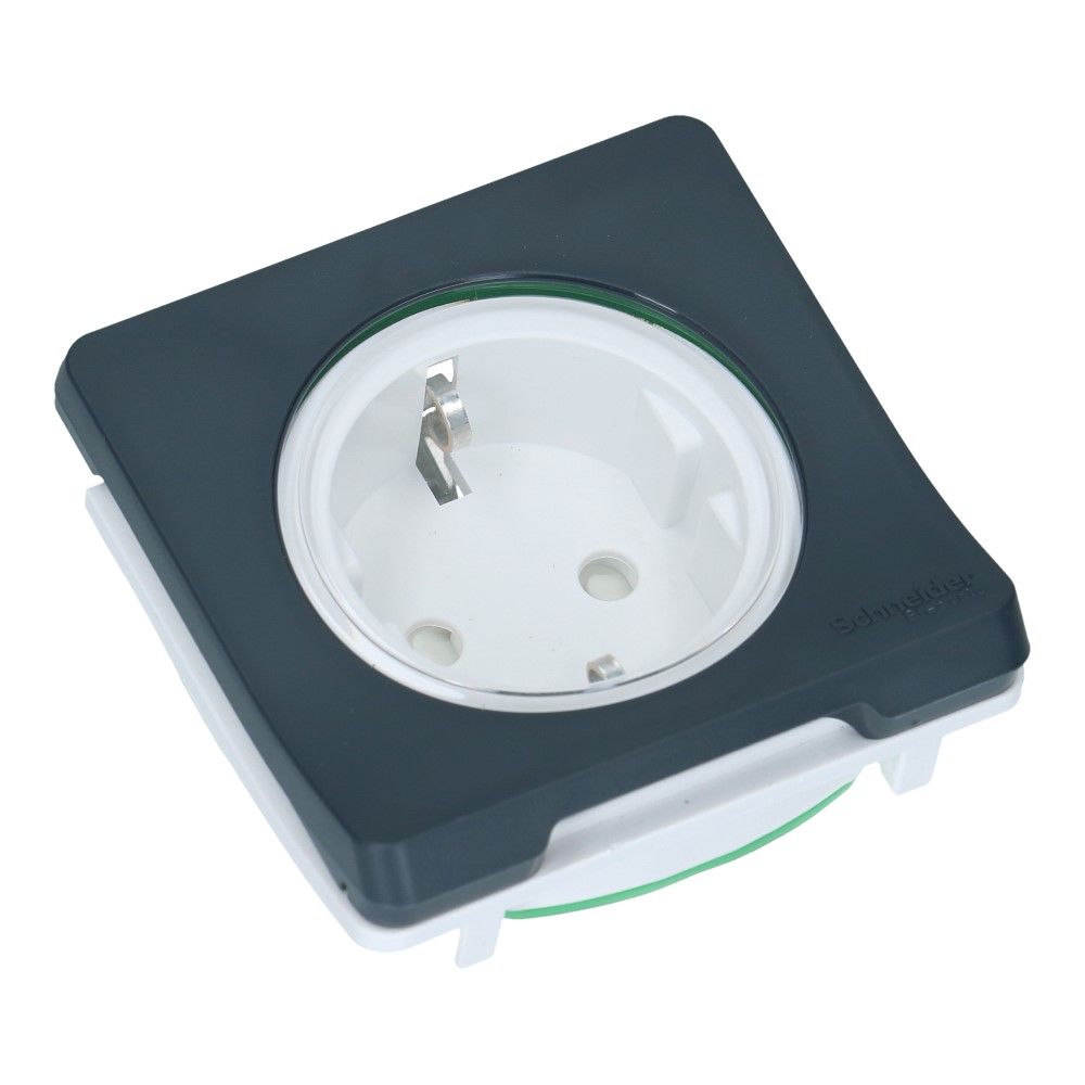 Mureva IP55 Inzetstuk wandcontactdoos grijs
