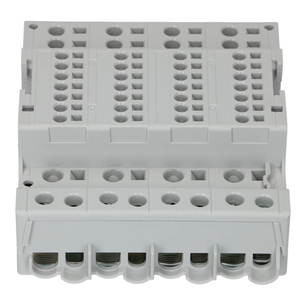 Verdeelblok DX 125A 4 rijen 14 aansluitingen 500VAC