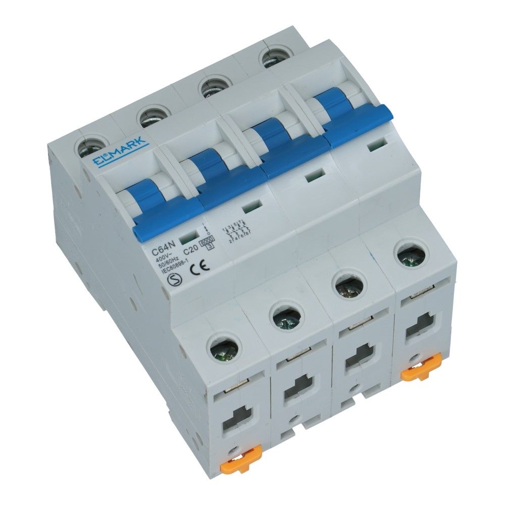 Installatieautomaat 4 polig 20A karakteristiek C