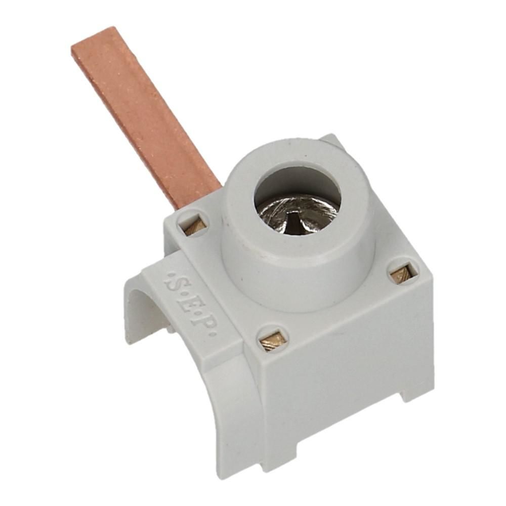 Aftakblok pin grijs 1 fase 50mm² stift 27mm zijkant