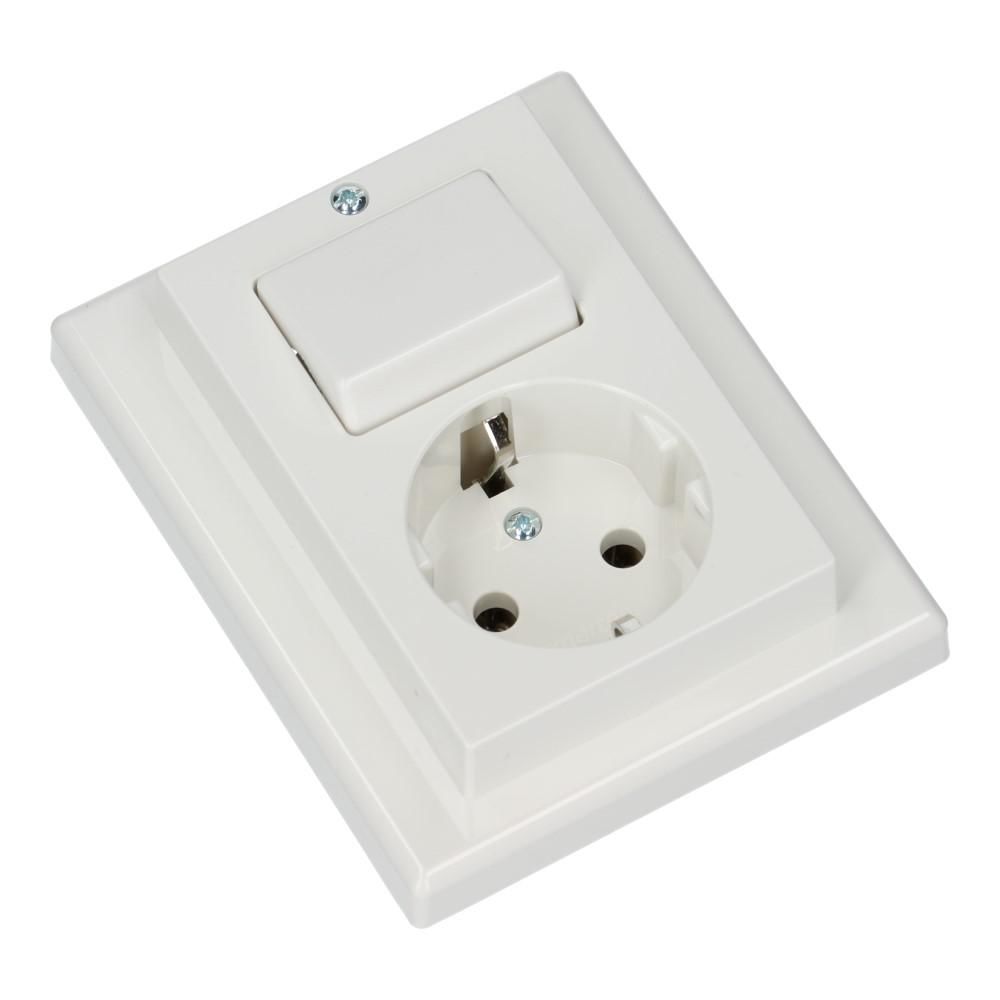 Combinatie wandcontactdoos + wisselschakelaar M-SMART 9010