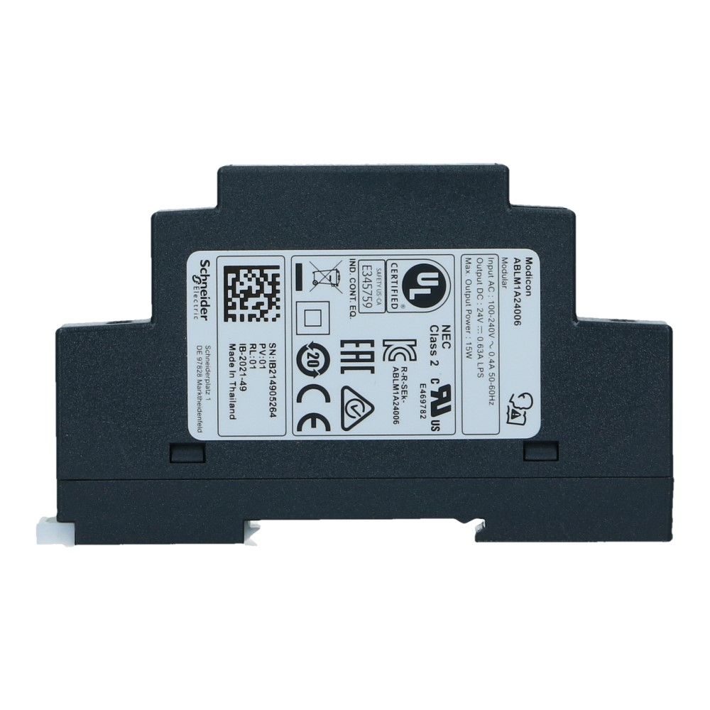 Dinrail voeding 24VDC uit 100-240VAC in 0.6A 15Watt