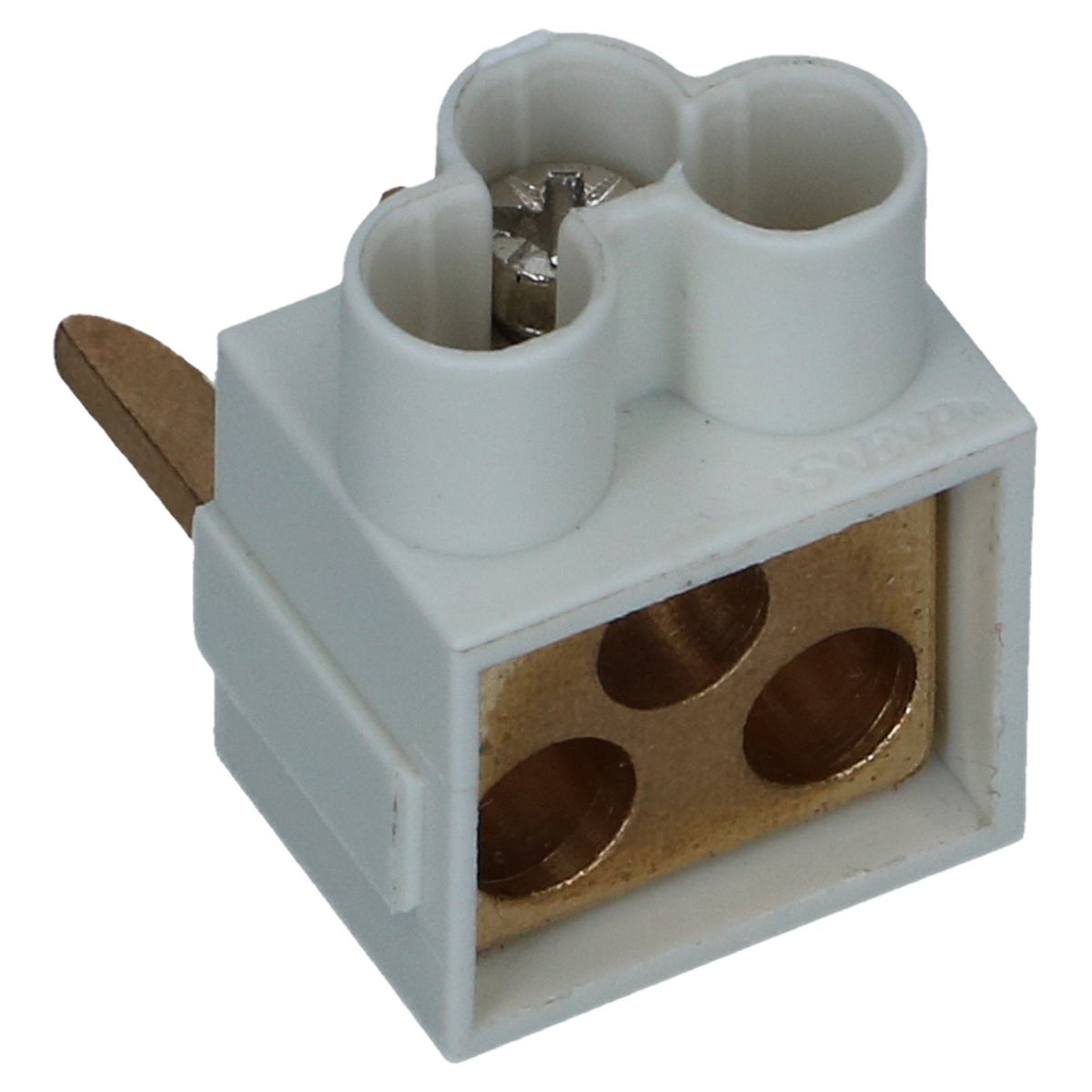 Aftakblok vork grijs 1 fase 3x16mm²