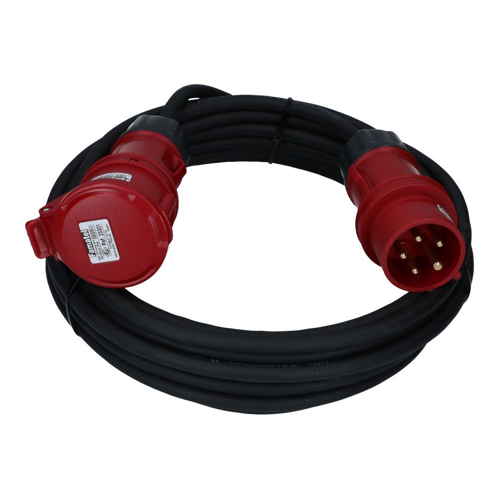 CEE verlengkabel 5 polig 16A 5x1.5mm² 10 meter IP44 H07RN-F