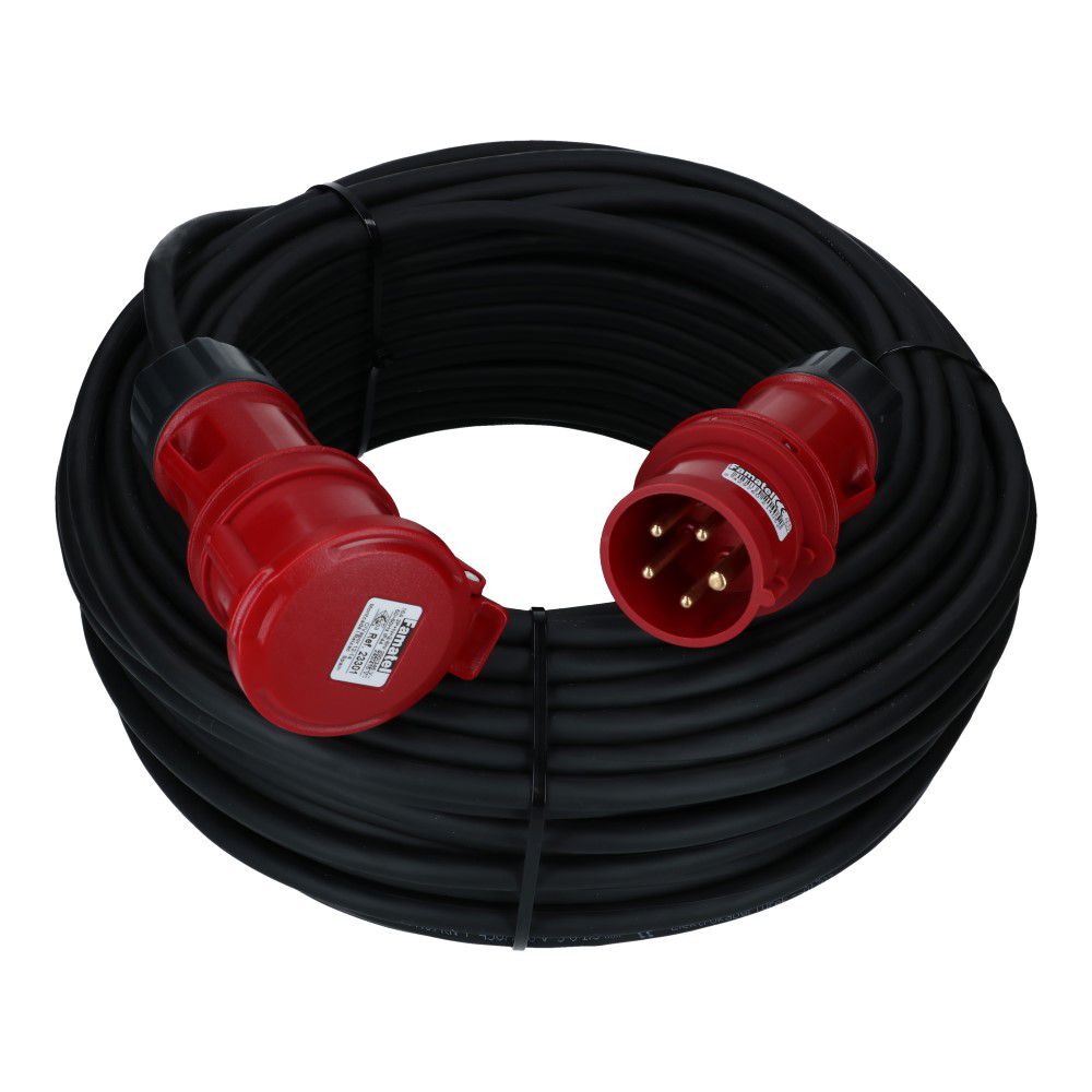 CEE verlengkabel 5 polig 16A 5x1.5mm² 50 meter IP44 H07RN-F