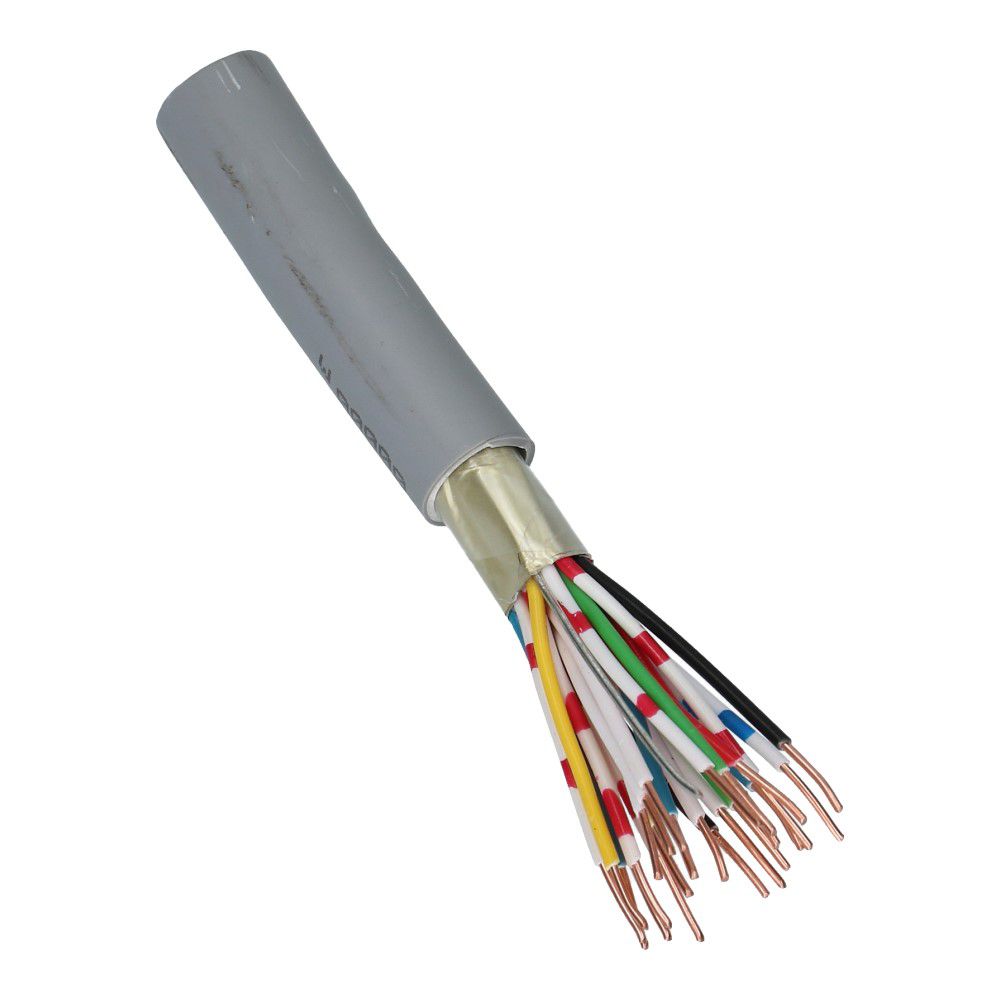 Signaalkabel afgeschermd JH(st)H 16x2x0.8mm² + 0.8mm² grijs B2ca - 100 meter