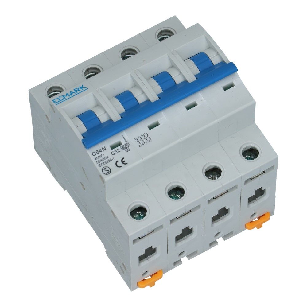 Installatieautomaat 4 polig 32A karakteristiek C