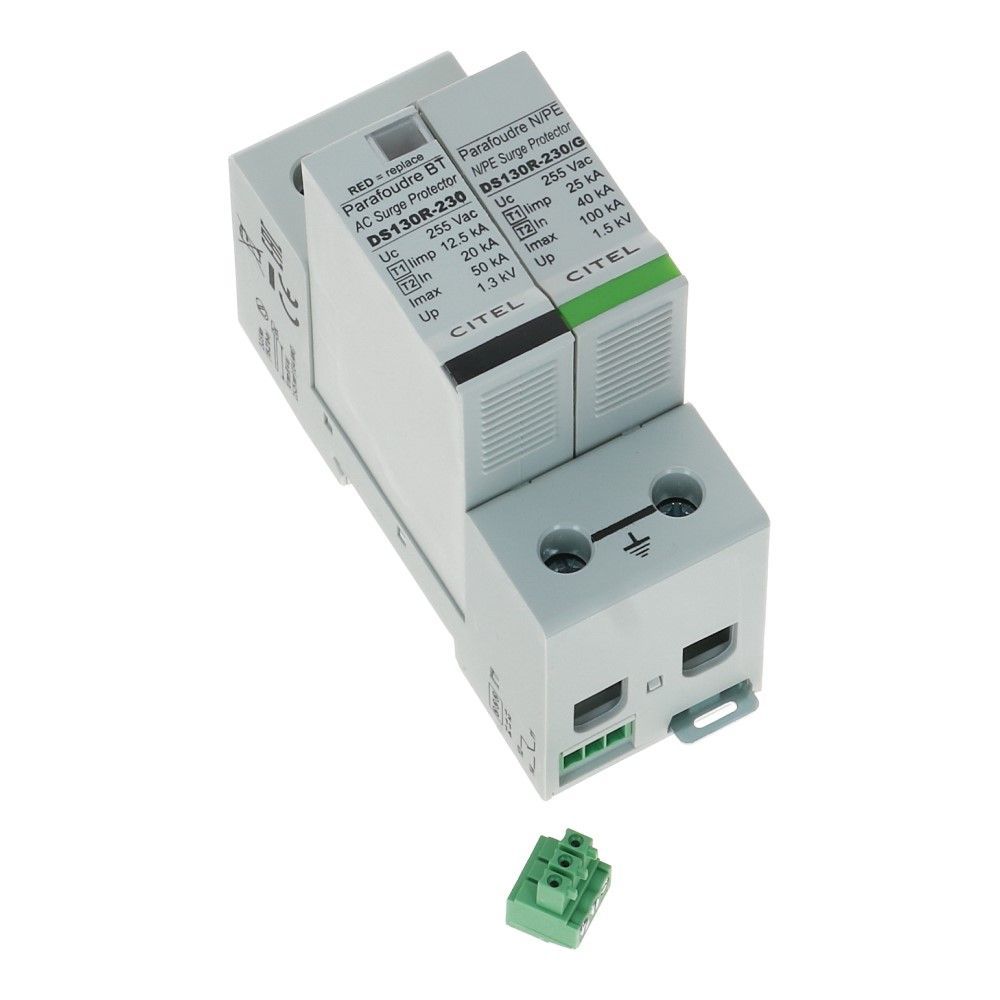 Citel overspanningsbeveiliging 1 polig + nul Type 1+2