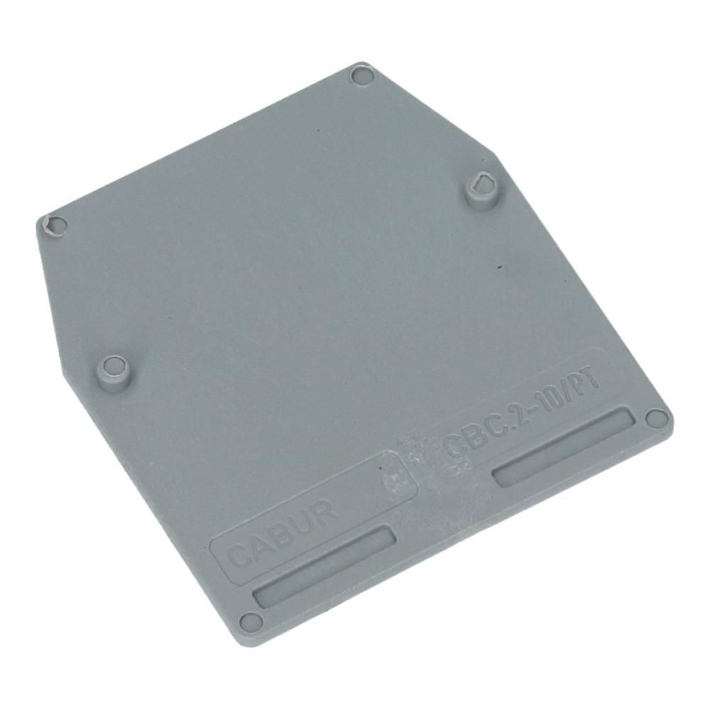 Eindsectie 2.5mm² t/m 10mm² grijs voor CBC montageklem
