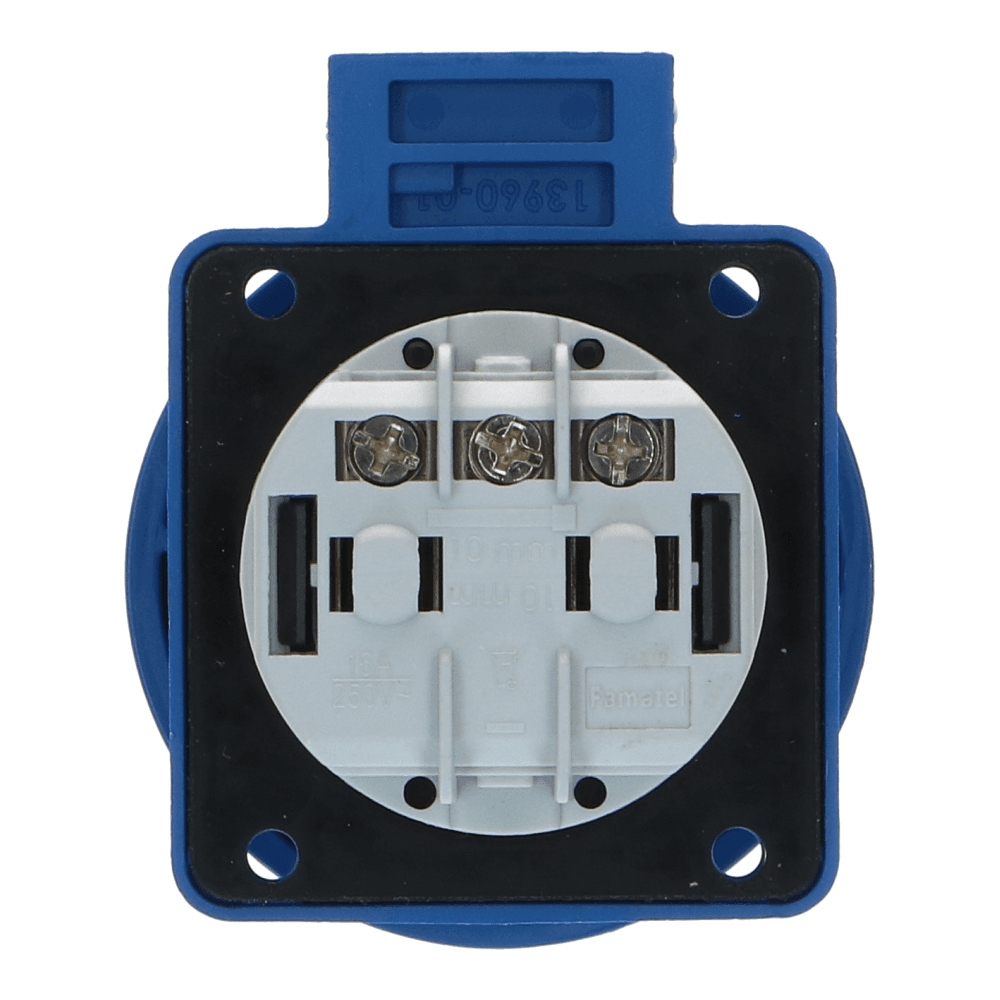 CEE schuko 3 polig 16A IP68 220-240VAC (55x58mm)