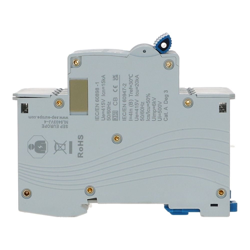 Installatieautomaat  4 polig 25A karakteristiek D 15kA INS1H