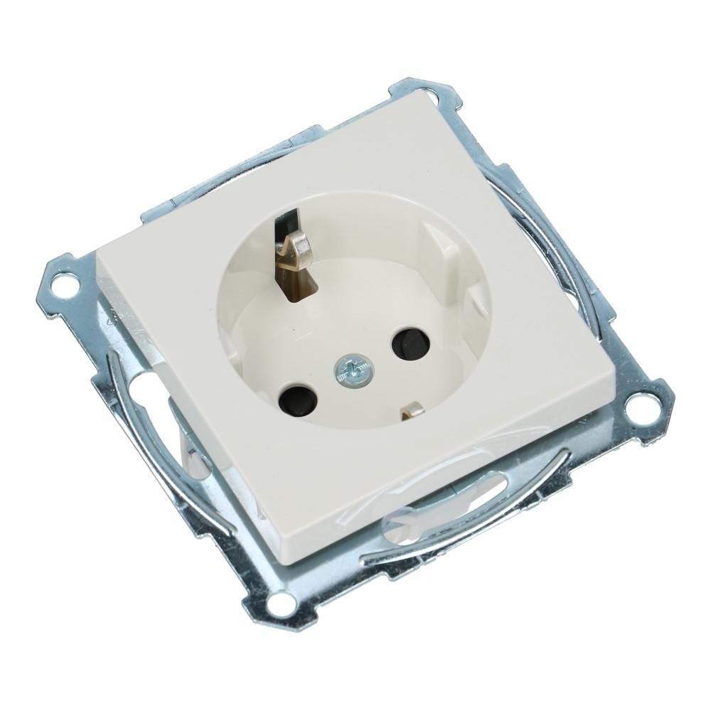 Wandcontactdoos SYSTEEM-M 9010 kinderbeveiliging