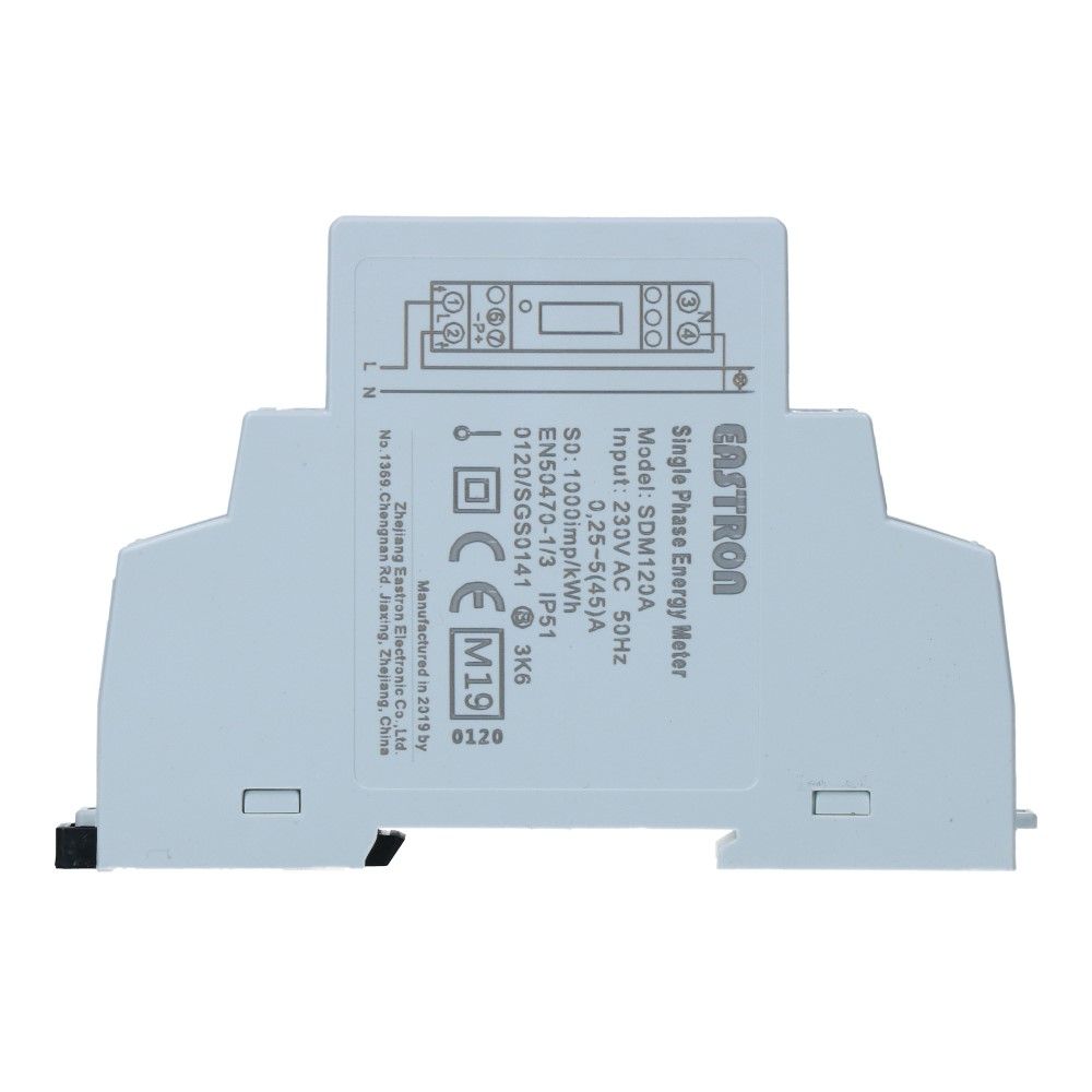 kWh meter 1 fase 5/45A MID Factureerbaar Analoog