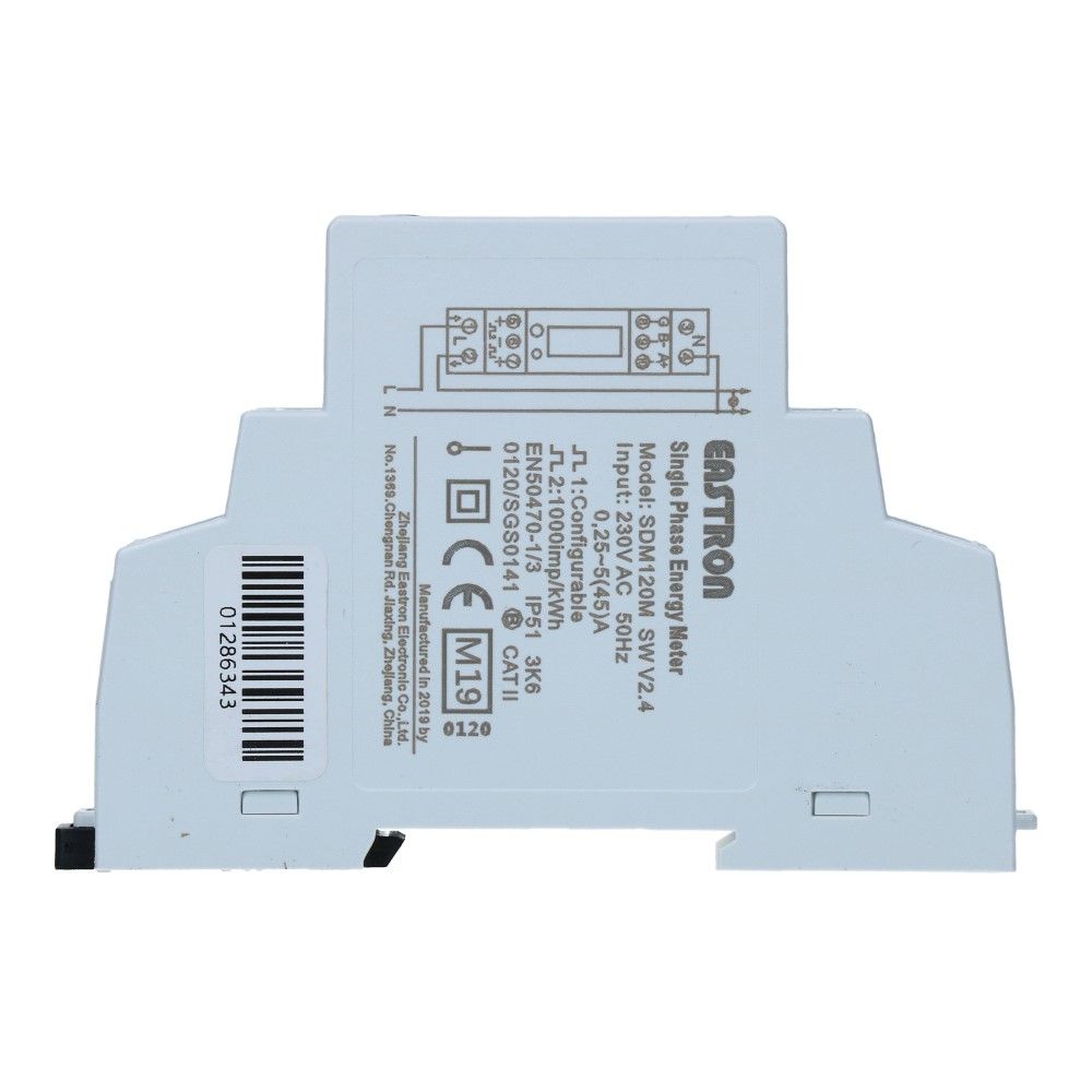 kWh meter 1 fase MULTI 5/45A MID Factureerbaar Imp/Exp