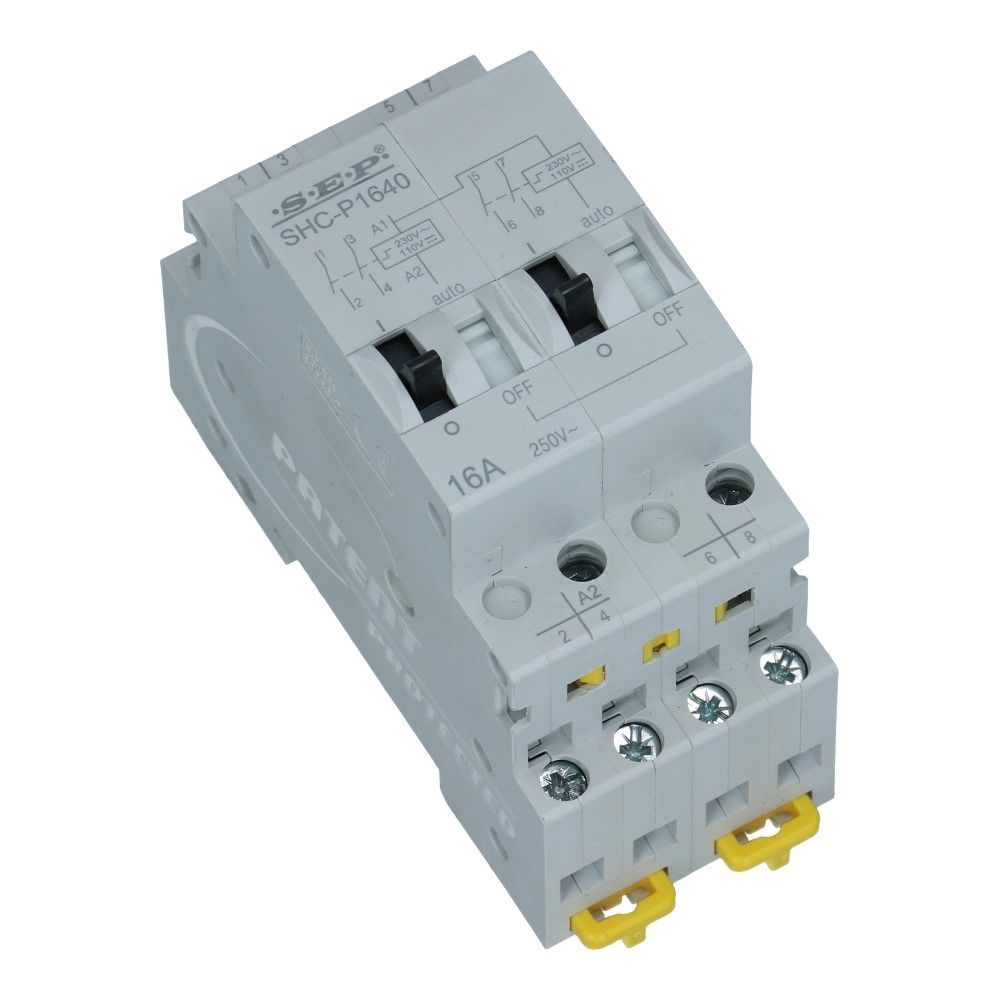 Impulsrelais handbediend 16A 48VAC / 24VDC 2 NO + 2 NC