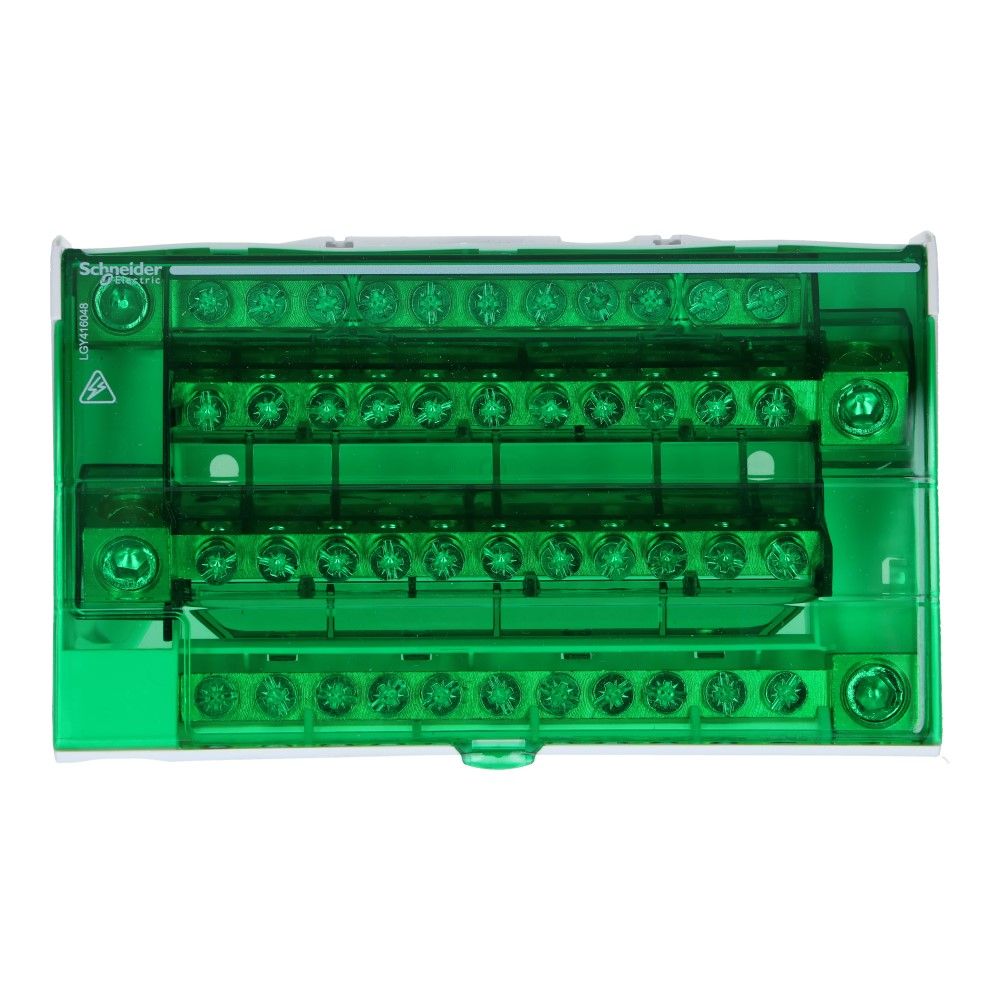 Verdeelblok DS 160A 4 rijen 12 aansluitingen 500VAC