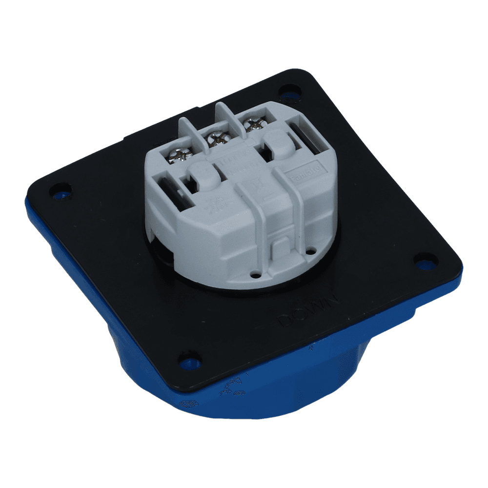 CEE schuko 3 polig 16A IP68 220-240VAC (75x75mm)