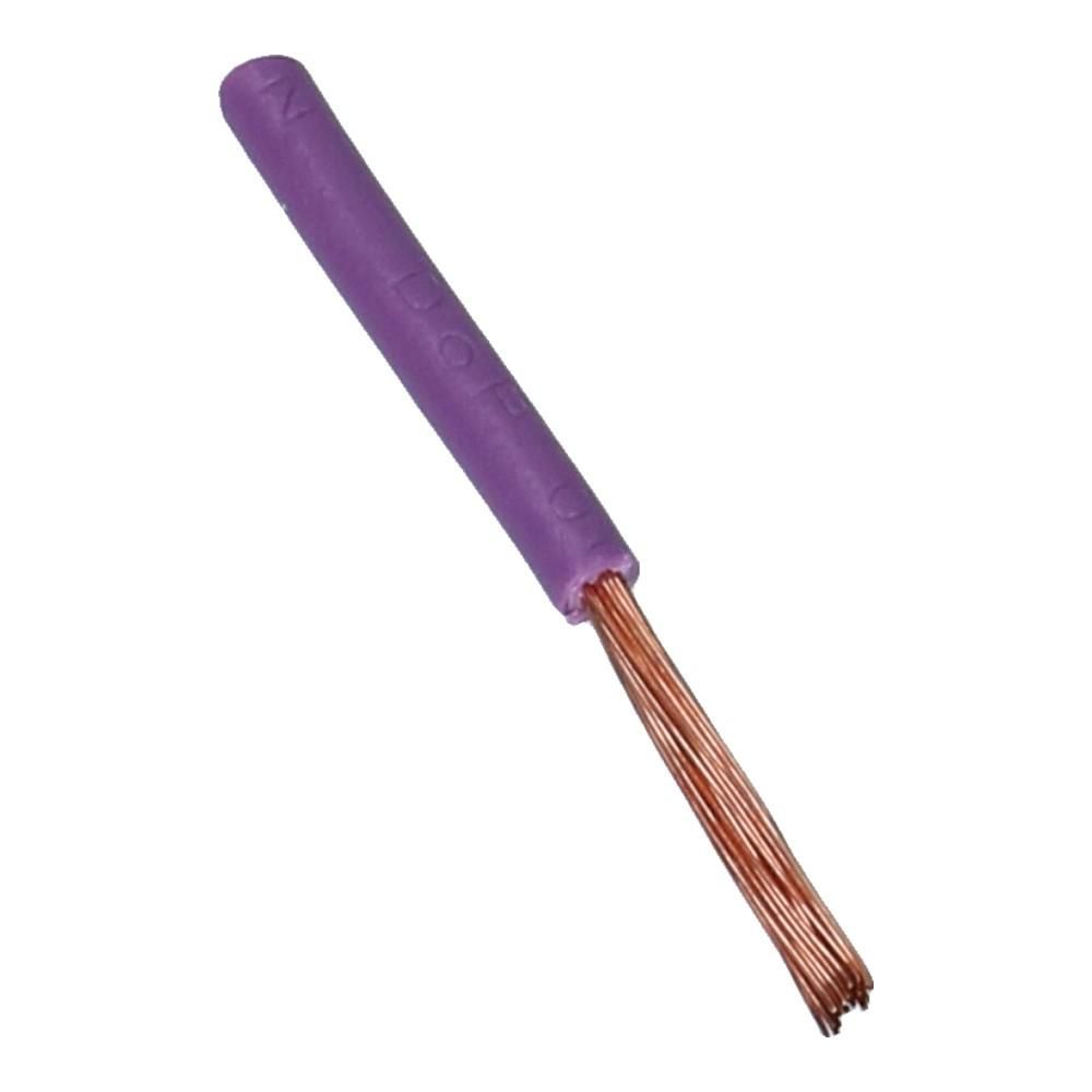 Montagedraad H07V-K 1.5mm² violet 70°C Eca - 100 meter