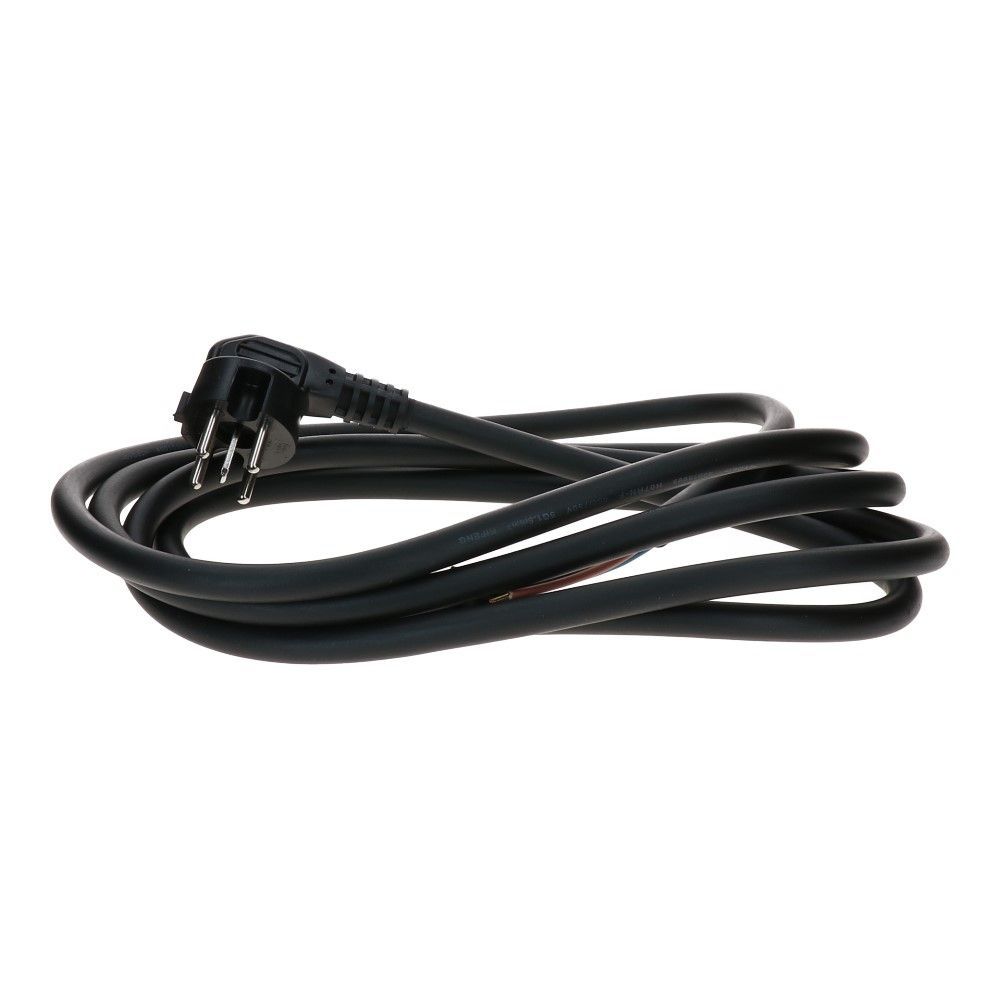 Perilex stekker 16A haaks 3mtr zwart 5x 1.5mm2