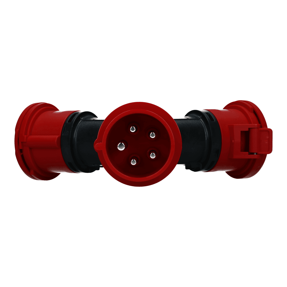 3 weg splitter 1x CEE naar 3xCEE 1p+n+e 32A