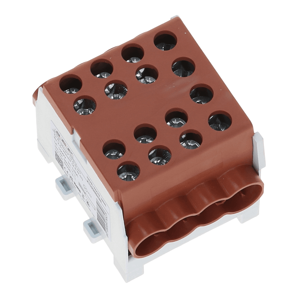 HLAK Hoofdkabel aftakklem 1x35mm²/3x25mm² bruin