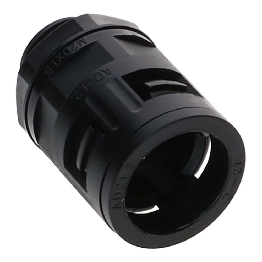 M20 snelconnector flexibele buis zwart 20mm