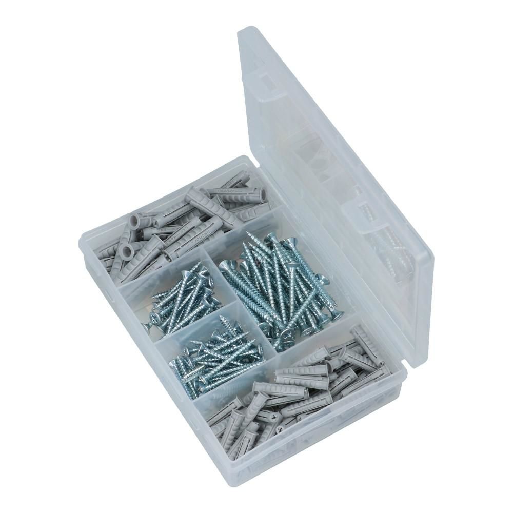 Nylon plug SX Profibox assortiment plug met schroef - 10 stuks