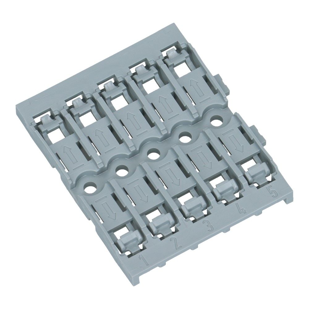 WAGO Bevestigingsadapter doorvoerconnector 5-voudig schroefbevestiging - 5 stuks