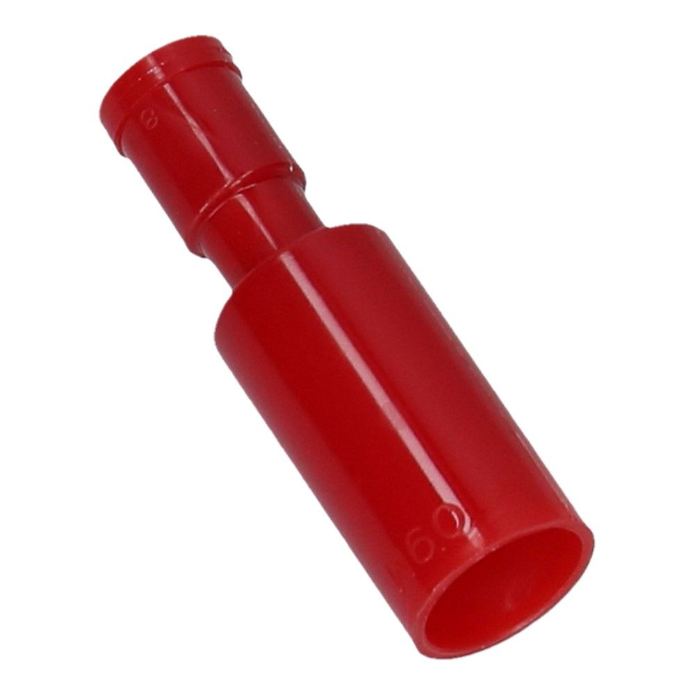 Kabelschoen rondstekker ISO B-4mm L-13mm Rood - 100 stuks