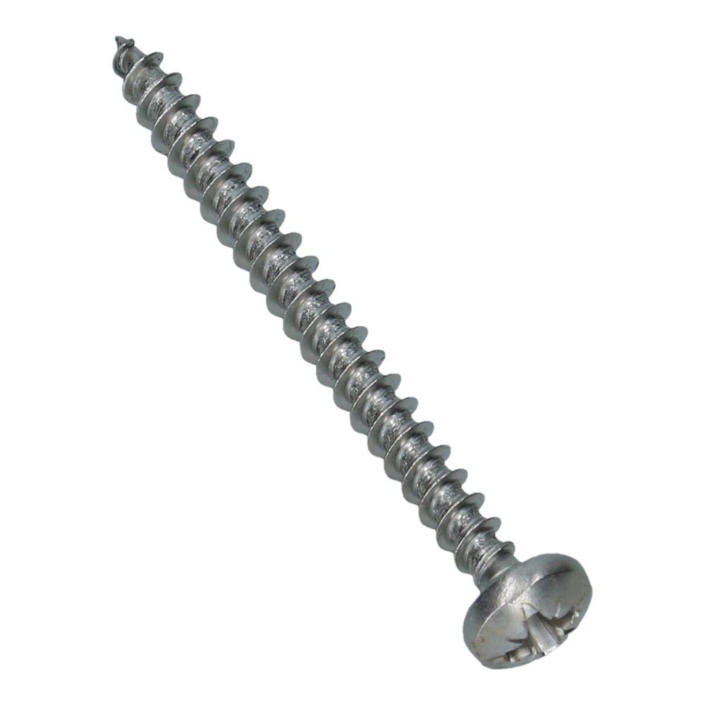 Spaanplaatschroef 4.5x50 bolkop RVS A2 PZ2 - 200 stuks