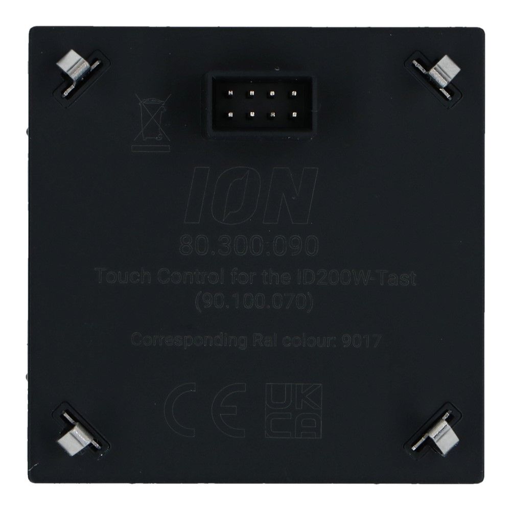 Centraalplaat Square Series mat zwart dimmer Touch