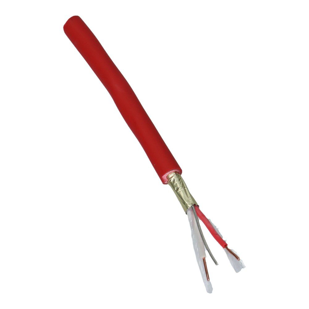Brandmeldkabel afgeschermd JS(st)H-FB30-60 1x2x0.8mm² + 0.8mm² rood - 100 meter