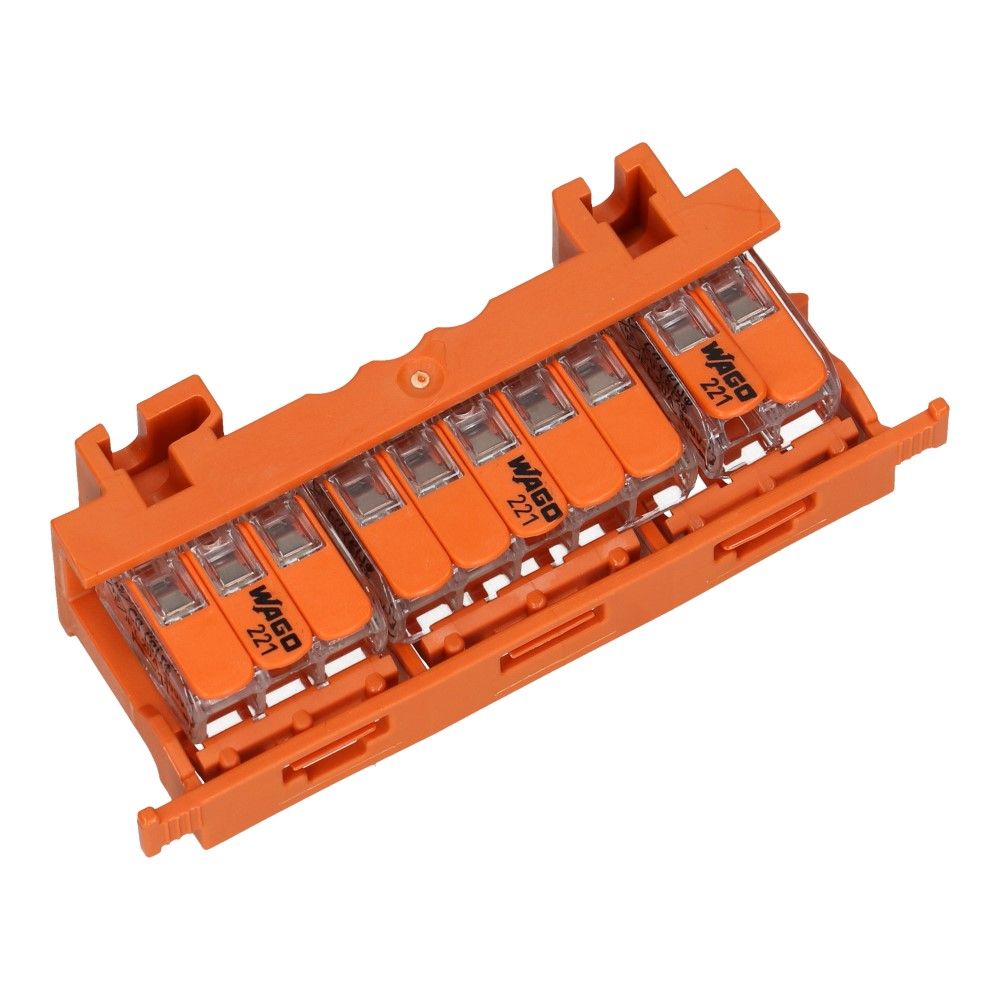 WAGO Bevestigingsadapter verbindingsklem 0.14-4mm² op Dinrail - 10 stuks