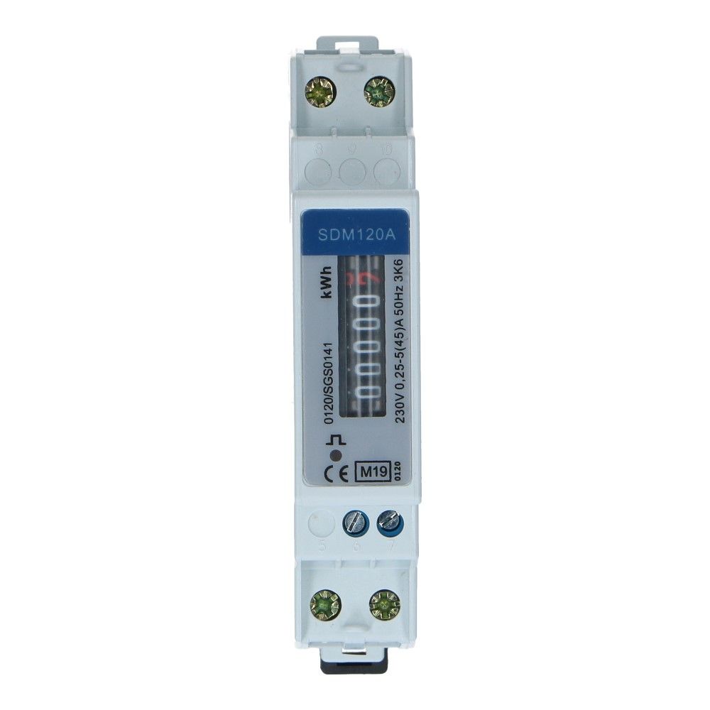kWh meter 1 fase 5/45A MID Factureerbaar Analoog
