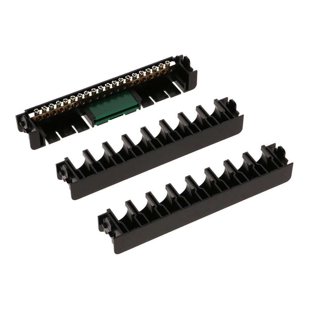 SEP Livion (12) inzetstuk buis 2x8-voudig 16/19mm met aardrail & lasklemhouder