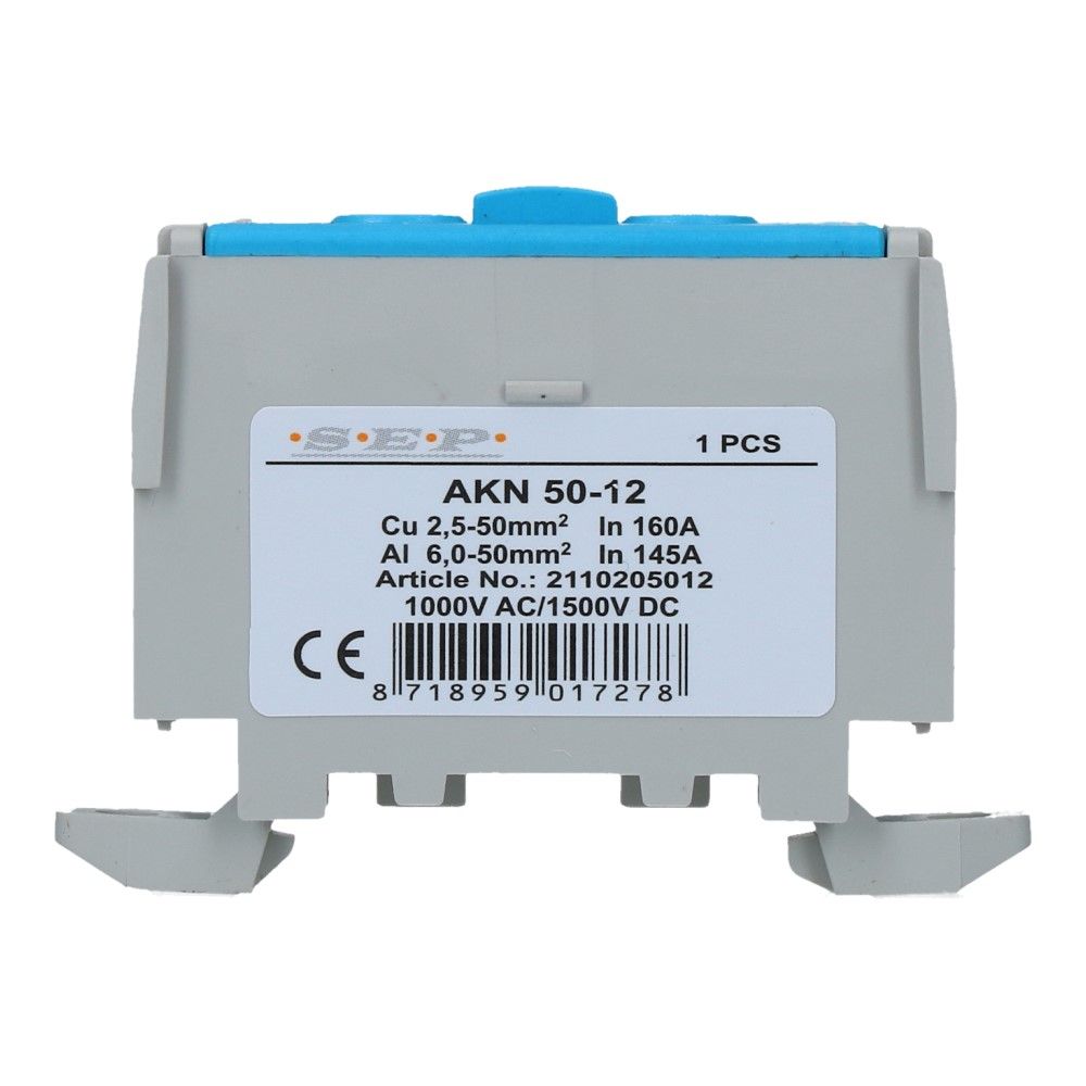 Aansluitklem AKN51 blauw 2.5mm² t/m 50mm²