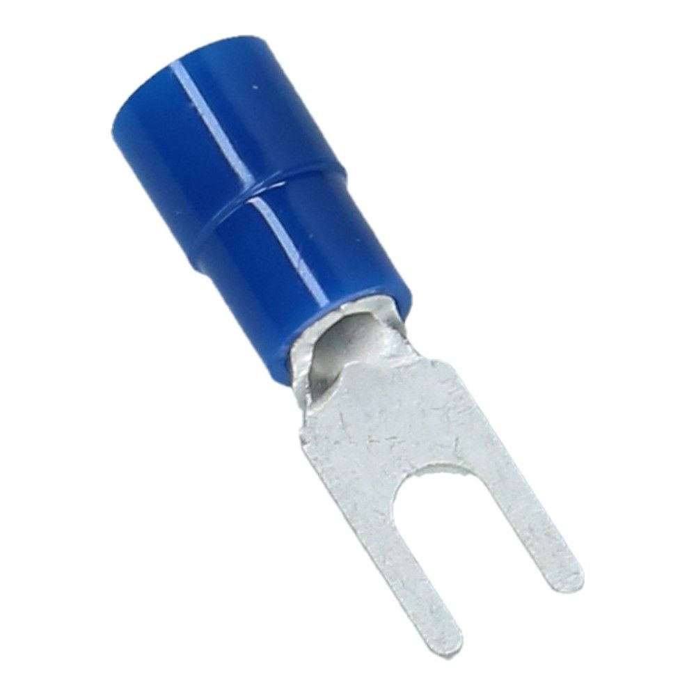 Kabelschoen vork opening 3.2mm B-5.9mm Blauw -100 stuks