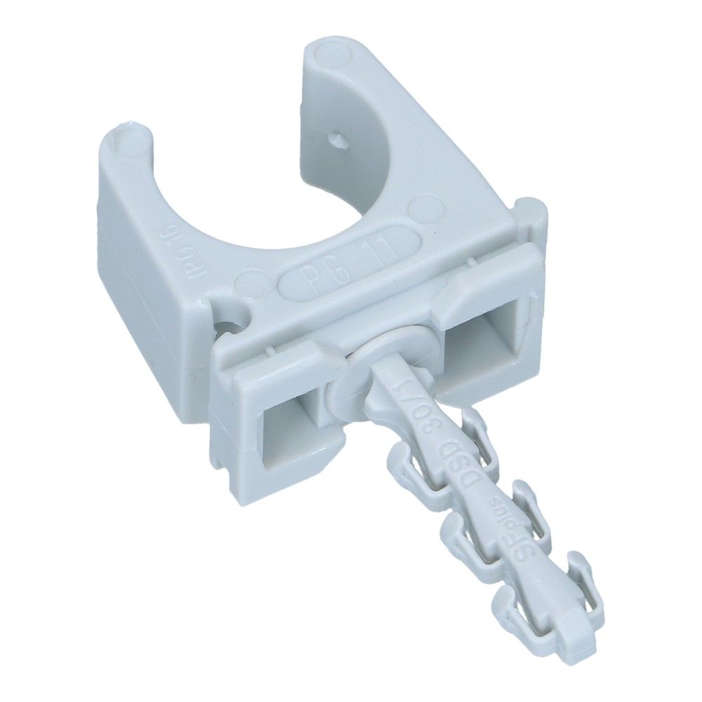 Klembeugel met plug SF Plus RC 3/4inch 18-19mm lichtgrijs - 100 stuks