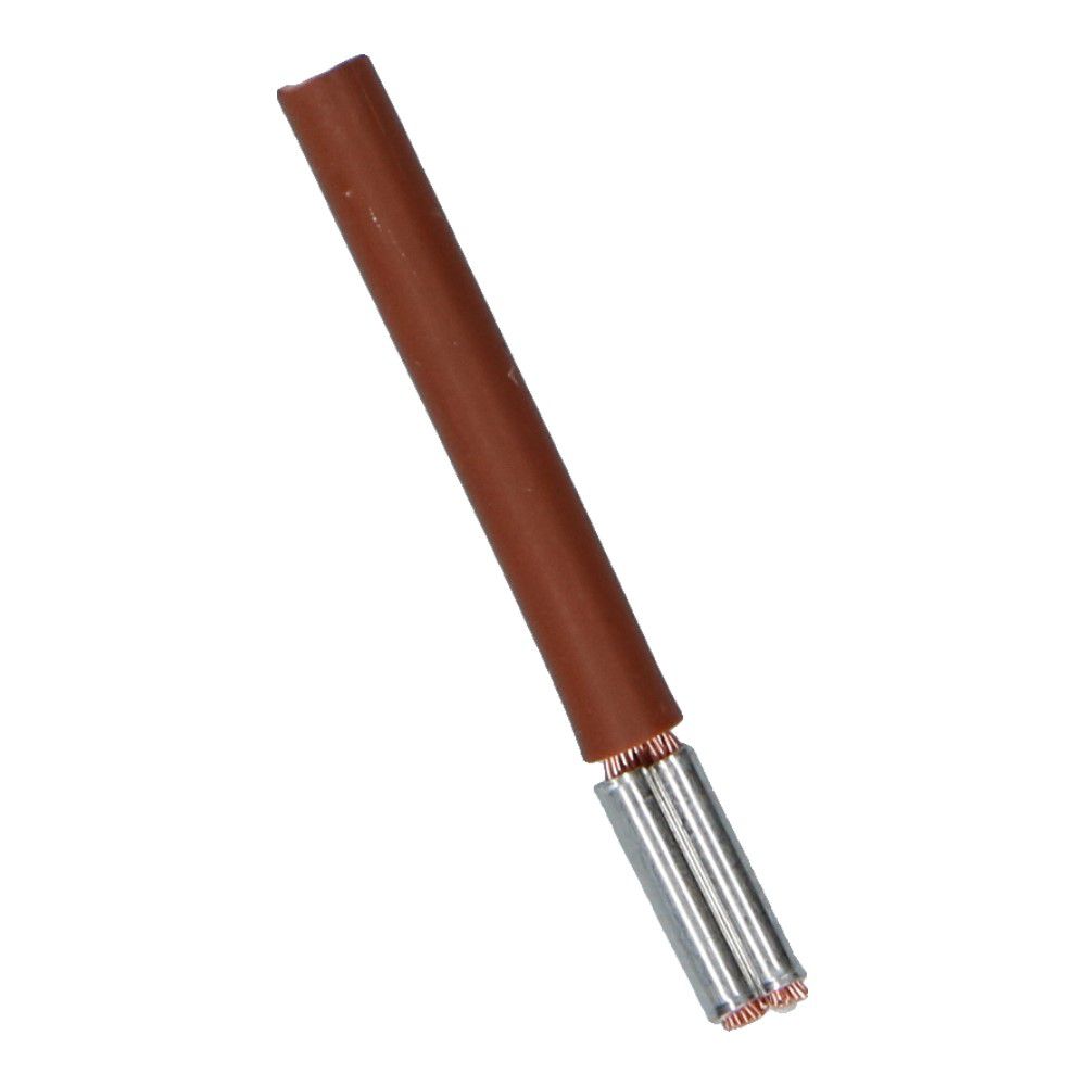 Montagedraad met vertind huls bruin 2.5mm² 320mm halogeenvrij 90°C 