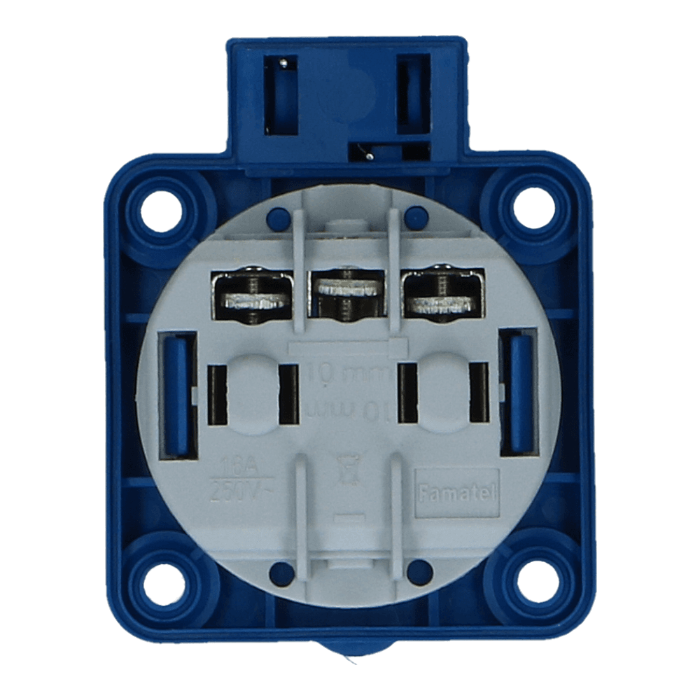 CEE schuko 3 polig 16A met penaarde IP54  220-240VAC