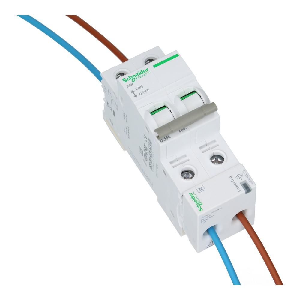 Acti9 PowerTag 1 polig + nul ondermontage pitch 18mm