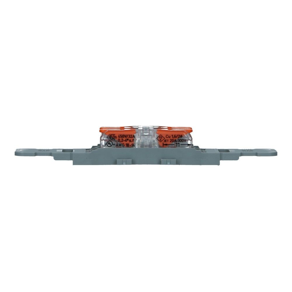 WAGO Bevestigingsadapter doorvoerconnector 2-voudig schroefbevestiging en trekontlasting - 5 stuks